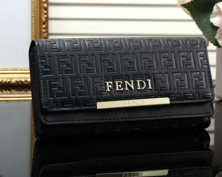       Embossed FF Wallets       Long Zippy Wallet       Bifold Clutch Purse 6